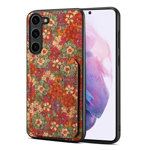 Funda para Teléfono Samsung Galaxy S21 5G con Ranura para Tarjeta Dual (Rojo)