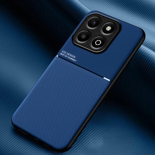 Funda híbrida TPU y Policarbonato con diseño magnético y tiras inclinables para Honor X6B (Azul)