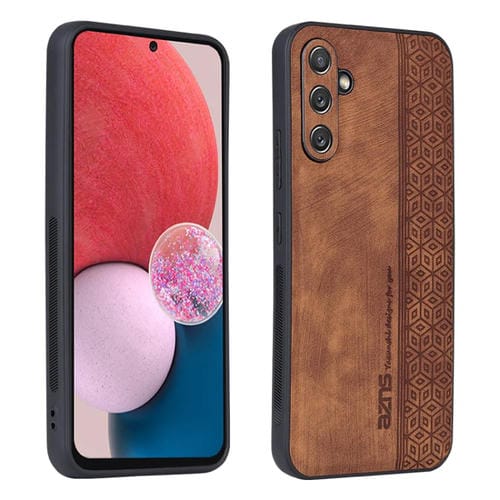 Funda para Teléfono Samsung Galaxy A54 5G Azns Sensación de Piel En Relieve 3D (Marrón)