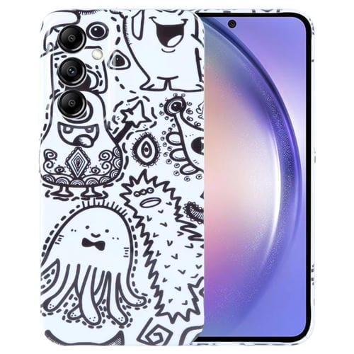 Funda para Teléfono Samsung Galaxy A54 5G PC con Orificio Preciso y Patrón Pintado (Monstruo de Botella)