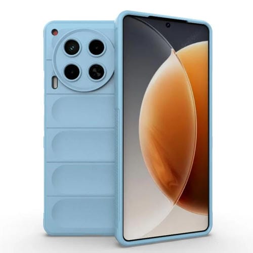 Funda TPU con Franela para Tecno Camon 30 4G Global Magic Shield (Azul Claro)