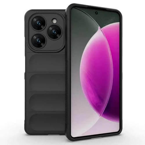 Funda TPU + Franela Tecno Spark 20 Pro 4G con Protección Mágica Global (Negra)