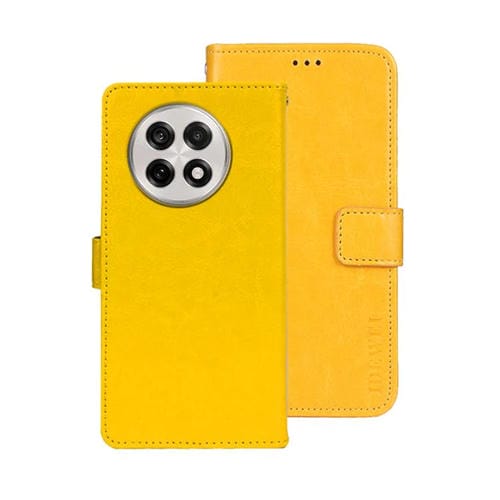 Funda de Cuero Crazy Horse para OnePlus 13R (Amarilla)