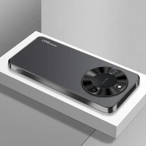 Funda Acrílico Esmerilado con Galvanoplastia para Honor X60 Ag (Negra)