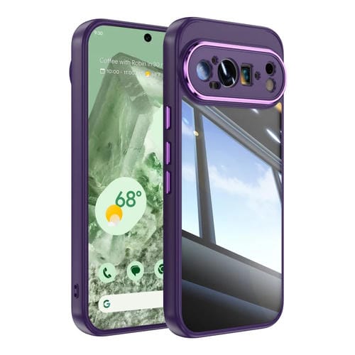 Funda Híbrida TPU y Acrílico para Google Pixel 9 Pro a Prueba de Golpes (Morada)