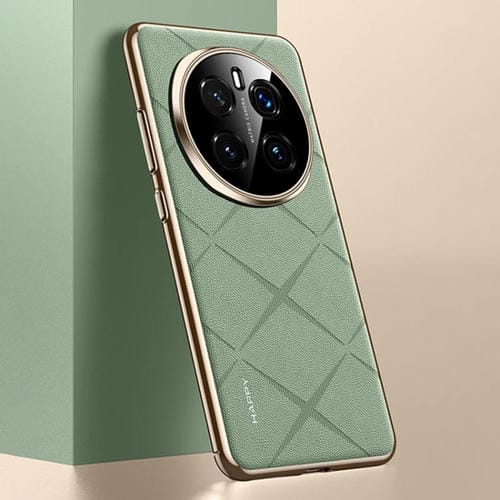 Funda de Cuero para Honor Magic7 con Tapa Dura (Verde)