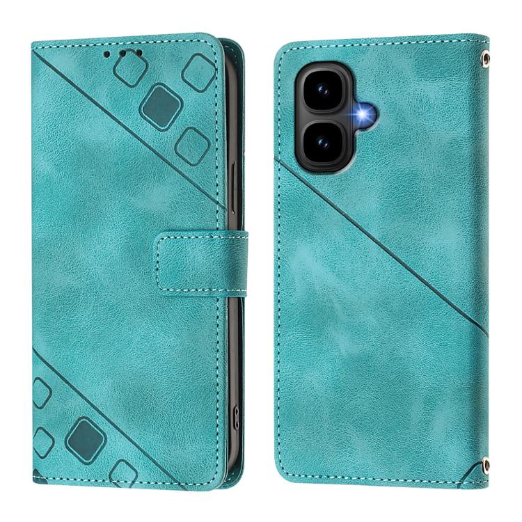 Funda de piel con relieve para Infinix Smart 10 4G / Tecno Pop 10 (verde)