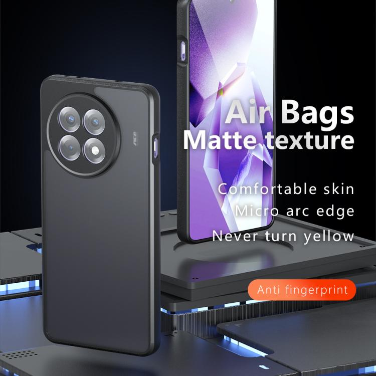 Funda HĂbrida TPU y PC para OnePlus Ace 5/5 Pro con Orificio Preciso (Negro Esmerilado)