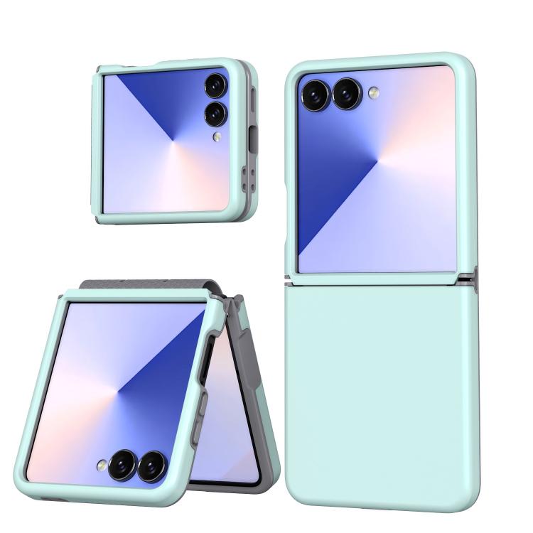 Funda de TPU+PC a prueba de golpes para Samsung Galaxy Z Flip7 5G (Verde menta)