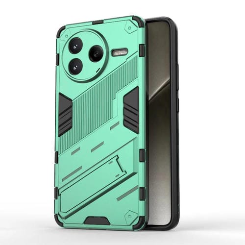 Para Redmi K80 Punk Armor 2 En 1 PC + Funda de Teléfono de TPU con Soporte (Verde)