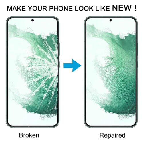 Objectif en verre Écran avant Samsung Galaxy S22 SM-S906B avec adhésif OCA (10 pièces)