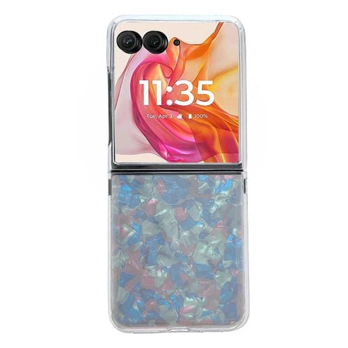 Funda para Teléfono Motorola Razr 50 Carcasa Perlada Ultra (Beige)