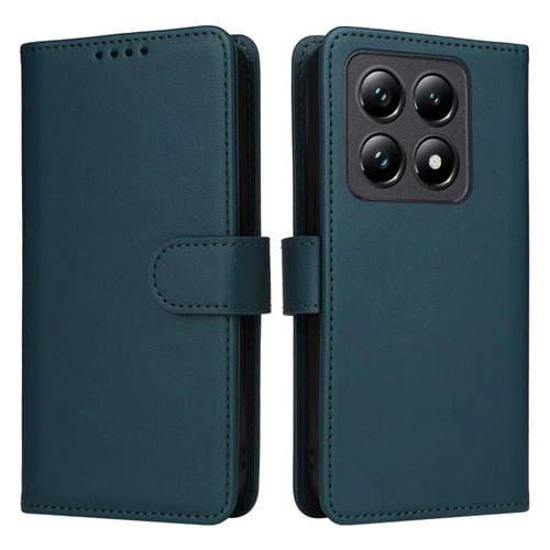 Funda para Teléfono 2 En 1 Desmontable de Piel Sintética de Imitación Betopnice Bn-005 para Xiaomi 14T Pro (Azul)