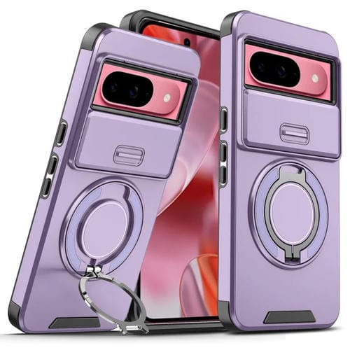 Funda con anillo deslizante para Google Pixel 10/10 Pro (morado)