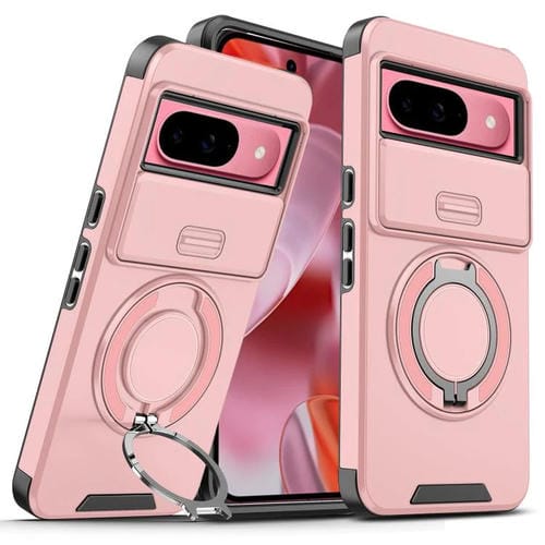 Funda con anillo deslizante para Google Pixel 10/10 Pro (rosa)