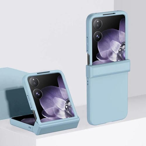 Funda de PC 3 en 1 con tacto suave para Xiaomi Mix Flip 2 (azul cielo)