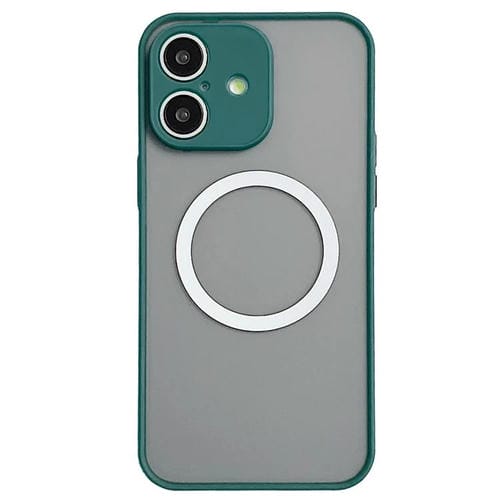 Funda MagSafe con diseño de ojo de halcón para iPhone 17 (verde oscuro)