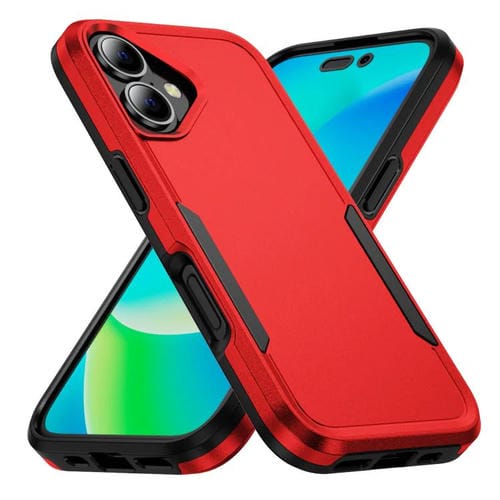 Funda Pioneer Armor de PC y TPU resistente para iPhone 17 (rojo y negro)