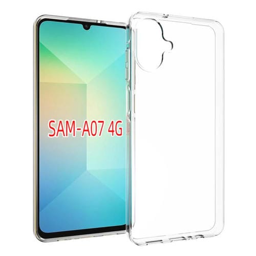 Funda de TPU con textura impermeable para Samsung Galaxy A07 4G (transparente)