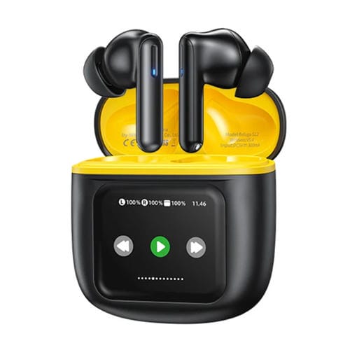 Auriculares inalámbricos Wekome Beluga S12 Audyhle ENC con reducción de ruido y pantalla a color (Negro)