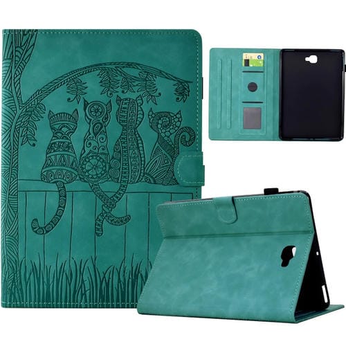 Funda Inteligente Cuero Samsung Galaxy Tab a 10.1 T580 Función Soporte (Azul Claro)