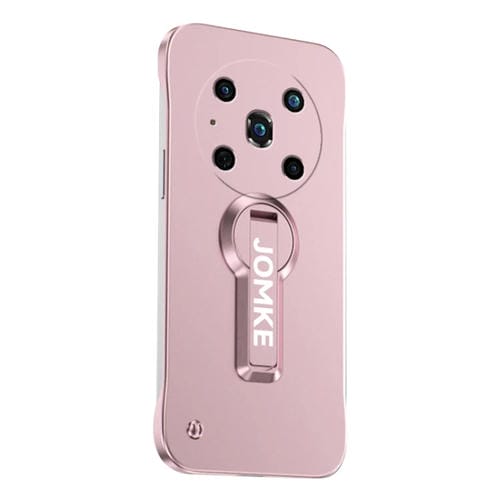 Estuche para Teléfono Honor Magic4 Pro con Soporte Giratorio 360° y Barniz para Hornear (Rosa)