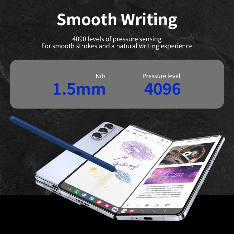 Lápiz Óptico Electromagnético con Ranura para Bolígrafo Samsung Galaxy Z Fold6/5/4/3 (Azul)