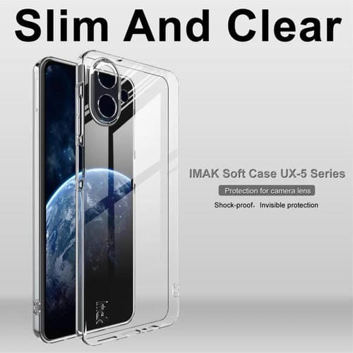 Funda protectora de TPU transparente superdelgada y a prueba de golpes para Samsung Galaxy A07 4G imak UX-5 Series (transparente)