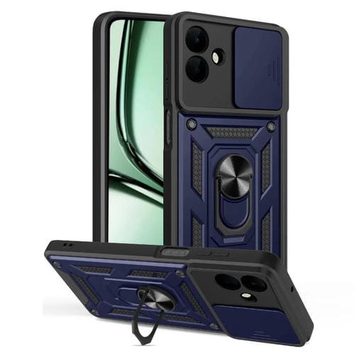 Funda de TPU y PC con diseño de cámara deslizante para Samsung Galaxy A07 4G (azul)