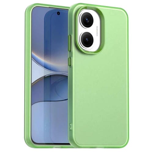 Funda híbrida de TPU a prueba de golpes para Xiaomi Poco F7 Candy PC (verde)