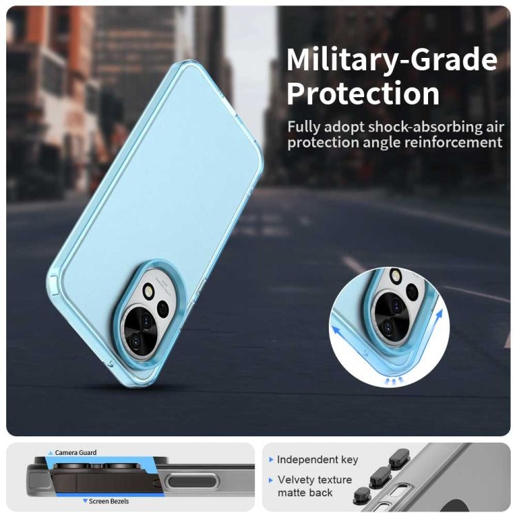 Funda híbrida TPU a prueba de golpes para Huawei Nova 12 Candy PC (Azul)