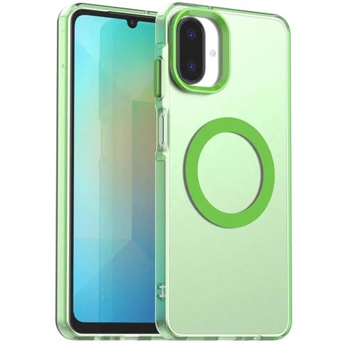 Funda híbrida de TPU y PC con Magsafe Candy para Samsung Galaxy A07 5G (verde)