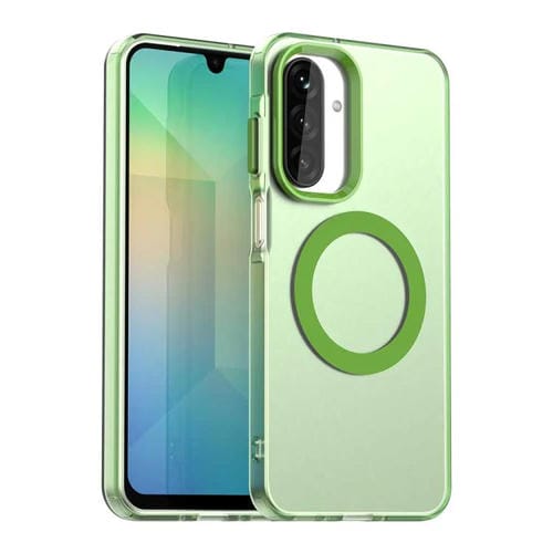 Funda híbrida de TPU y PC con Magsafe Candy para Samsung Galaxy A17 5G (verde)