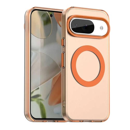 Funda Híbrida TPU y PC con Magsafe Candy para Google Pixel 9 (Naranja)