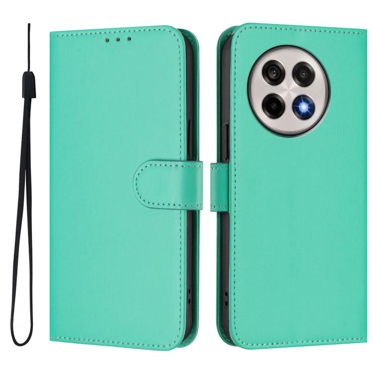 Funda de Cuero con Cordón para OnePlus Ace 5 Pro / Ace 5 / 13R (Verde)