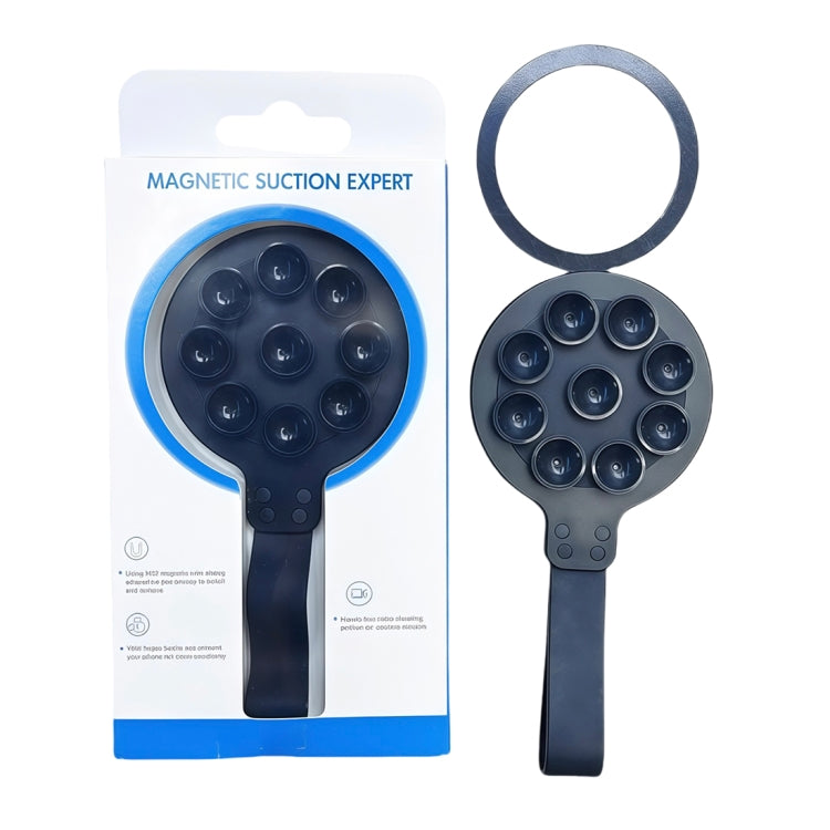 Soporte Magnético para Teléfono con Ventosa de Silicona (Negro)