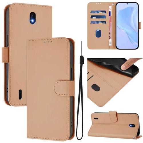 Funda de Piel Sintética con Cordón para Nokia C01 Plus/C1 2.ª Edición (Desnudo)