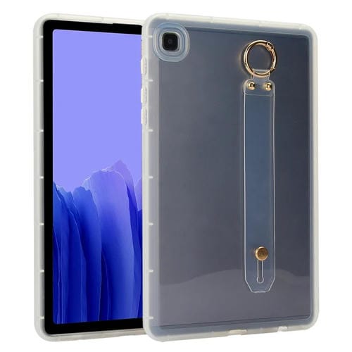 Funda híbrida TPU suave para Tablet Samsung Galaxy Tab A7 10.4 (2020) T500 con soporte para pulsera (Transparente)