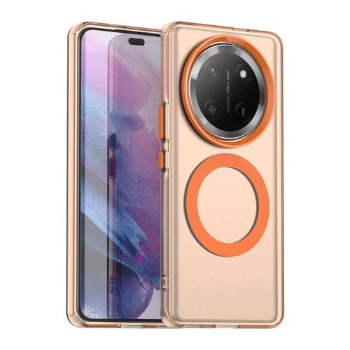 Funda Híbrida TPU PC para Honor X60 Pro con Protección Impactos y Caídas (Naranja)