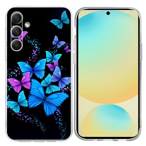 Funda TPU Samsung Galaxy A15 4G/5G Patrón Pintura Colorida Mariposas