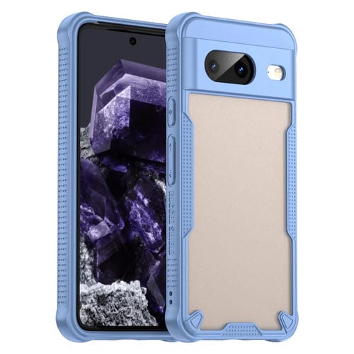 Funda híbrida TPU y PC con protección Glaseada para Google Pixel 8 (Azul)
