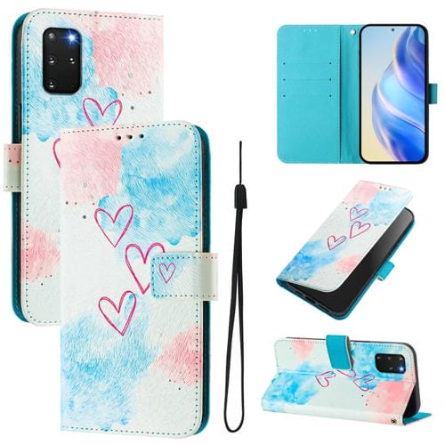 Funda de Cuero para Teléfono Samsung Galaxy S20+ con Patrón de Dibujo Artístico (Love Me)