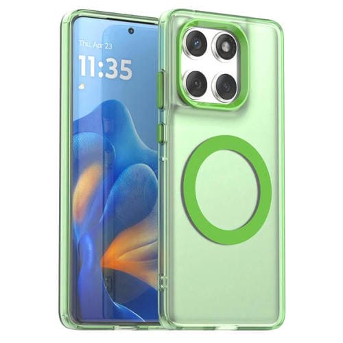 Funda híbrida de TPU y PC con Magsafe Candy para Motorola Edge 60 Fusion (verde)