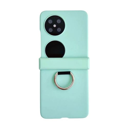 Funda para Teléfono con Anillo Ultrafino y Bisagra para Huawei Pocket 2 (Verde Menta)