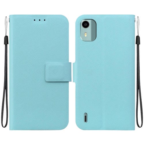 Funda de Cuero Ultradelgada con Hebilla Magnética para Nokia C12 (Verde)