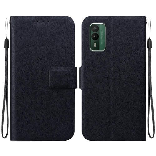 Funda de Cuero Ultradelgada con Hebilla Magnética para Nokia Xr21 (Negra)