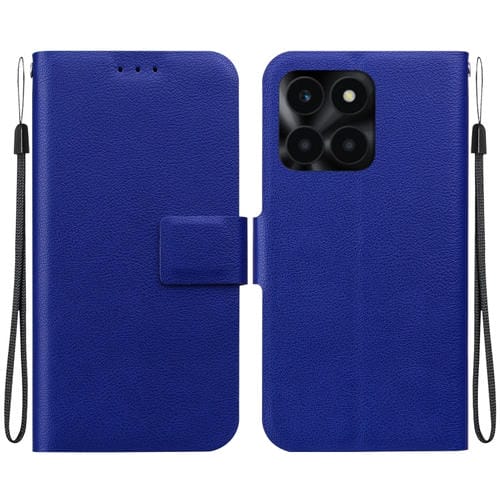 Funda de Cuero Ultrafina con Hebilla Magnética para Honor X6A (Azul)