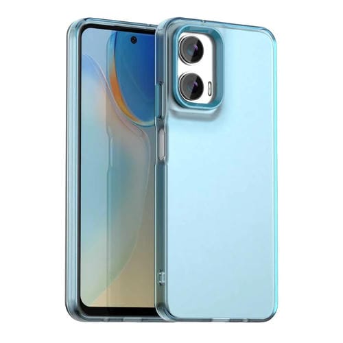 Funda Híbrida TPU a Prueba de Golpes para Motorola Moto G35 5G Candy PC (Azul)