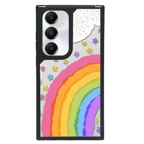 Funda para Teléfono Samsung Galaxy A25 5G Cobertura Total Diseño Flor Arcoíris A