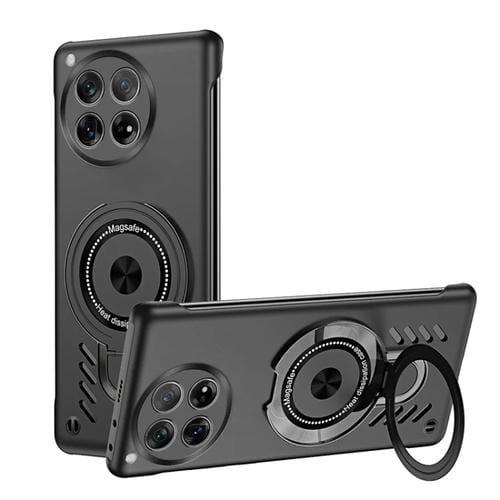 Estuche para OnePlus Ace 3 Ice Sense Series con Soporte Magsafe y Refrigeración de Grafeno (Negro)